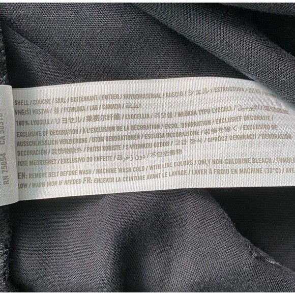 Abercrombie & Fitch Women's Joggers L Black Elastic Paper Bag Waist Lyocell - Picture 9 of 9